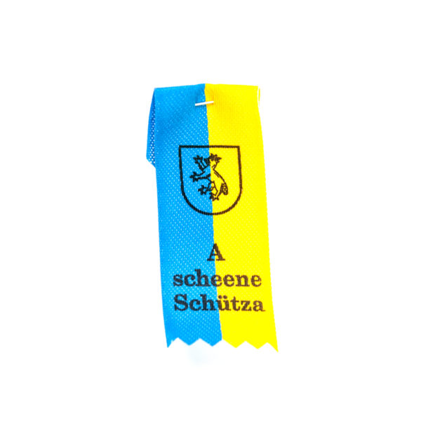 Anstecker blau gelb Biberach Schützen Shop Schützenfest