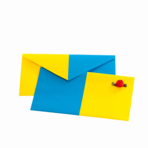 Kuvert blau gelb klein Biberach Schützen Shop Schützenfest
